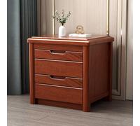 Modern Bedside Tables with 2 Ders, No Assembly Required, Simple Design for Bedroom and Office, Brown Side Table, 50x40x50cm, Slish End Table for Sofas.