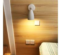 Modern Bedside Wall Sconce Adjustable Headboard Reading Lamp Nordic Indoor Wall Light, Contemporary Indoor Iron Wall Sconces Elegant Art Decor Lighting Fixture for Bedroom Living R