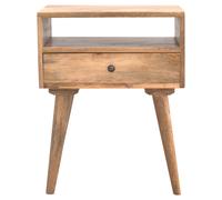 Modern Bedside with Open Slot Bedside Table