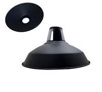 Modern Black 30cm Lamp Shade for Ceiling Pendant - Light Shade with Reducer Ring, Easy Fit E27/B22, Easy Fit Hanging Light for Living Room Bedroom Hallway Replacement Lampshade