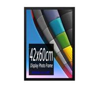 Modern Black 42x60 cm Wall Picture Frame - Sleek Photo Frame for Home Decor - Easy to Hang, Elegant Design - Family Portraits, Art Prints, and Memories