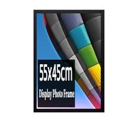 Modern Black 45x55 cm Wall Picture Frame - Sleek Photo Frame for Home Decor - Easy to Hang, Elegant Design - Family Portraits, Art Prints, and Memories