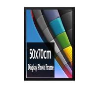 Modern Black 70x50 cm Wall Picture Frame - Sleek Photo Frame for Home Decor - Easy to Hang, Elegant Design - Family Portraits, Art Prints, and Memories