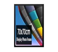 Modern Black 70x70 cm Wall Picture Frame - Sleek Photo Frame for Home Decor - Easy to Hang, Elegant Design - Family Portraits, Art Prints, and Memories