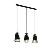 Modern Black And Gold Chandelier 3 Lights GL0500