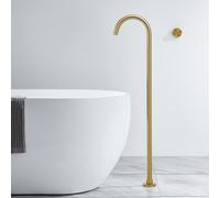 Modern Black Bath Shower Mixer Tap - Single Handle Concealed Wall Faucet for Bathtubs Hot & Cold Water Brass Floor Mounted Stylish Design Made in China