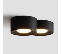 Modern Black Ceiling Lamp for Kitchen, 3-Light Fixture, Rustic Farmhouse Style, Recessed Lighting for Porch, Mid-Century Design for Hallway, Bedroom, Bathroom.