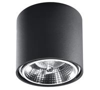Modern Black Ceiling Lamp: TIUBE | Round Shape, Loft Design, GU10