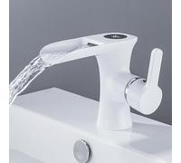 Modern Black & Ch Basin Sink Mixer Tap - Single Handle Bathroom Faucet for Slish Washrooms & Kitchens -, Easy Installat, Water-Saving Design