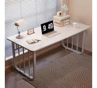 Modern Black Computer Desk for Home OfficeSturdy Metal Frame 39.4"x23.6" Writing Workstation & Meeting Table Perfect for Study & Work Efficiency