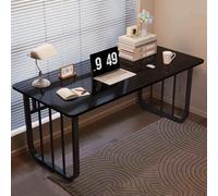 Modern Black Computer Desk Office Workstation Table 39.4x23.6in Study & Writing Desk with Sturdy Metal Frame Ideal Conference Meeting Table for Home & Office Use