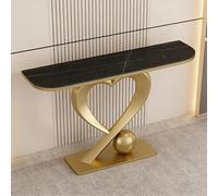 Modern Black Console Table for Entryway & Living RoomSlim Rectangular Sofa Table Behind Couch Metal Design 47.2"x11.8"x33.5"Stylish Entrance Furniture.