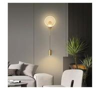 Modern Black d LED Wall Lamp Hallway Aisle Bedroom Bedside Study Stair Wall Sconce Lighting Fixture Home Decoratioan,Energy Conservation Wall Light (d Cool White)