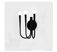 Modern Black/d Wall Lamps Nordic Indoor Metal Wall Lights for Living Room Bedroom E14 Socket Lamps,Energy Conservation Wall Light (Black)