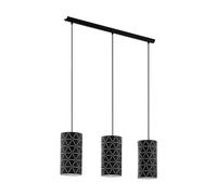 Modern Black Design Chandelier With 3 Lights GL0415
