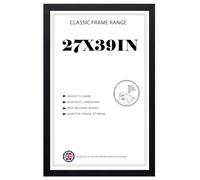 Modern Black HD Front Poster Frames 27x39 inches Picture/Photo Frames Vertical or Horizontal Shatter-Proof Perspex Front Easy To Hang for Home, Office, Gallery