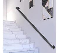 Modern Black Iron Banister for Indoor/Outdoor Steps - 1ft to 20ft Safe Support Rods 13.1ft (400cm) for Secure Corridors
