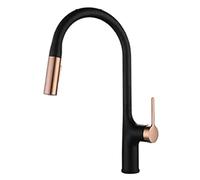 Modern Black Kitchen Faucet - Dual Function Spray for Effortless Cleaning, Stylish Single Handle Tap for Home & Kitchen Renovation, Durable & Easy to Install