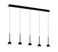 Modern Black LED Chandelier 5 Lights GL0292