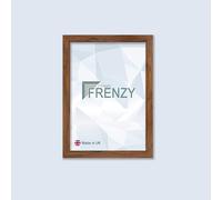 Modern Black Maxi Poster Frame 61 x 91.5cm with Safe Perspex Front & Wall Mounting In Mulptiple Colours Use As 24 x 36 Frame Large Poster Frames 61x91.5cm (36x24 inch frame Or 91.5 x 61cm) (WALNUT)