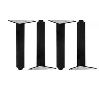 Modern Black Metal Furniture Legs - 16in Replacement Legs for Couch Cabinet & Table - Stylish &Mid-Century Design