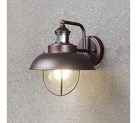 Modern Black Metal Outdoor Wall Sconce - American Farmhouse Style Porch Light, Patio Décor, Weather-Resistant Lighting Fixture for Entryway and Garden