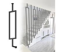 Modern Black Metal Stair Spindles - Adjustable Indoor Balusters for Staircase & Porch Deck - Stylish Interior Columnas 0.2m/7.9in/0.7ft Perfect for Home Renovation