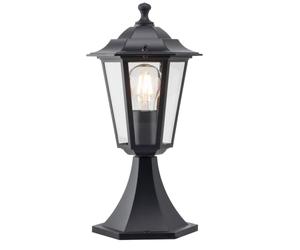 Modern Black Outdoor IP44 Lantern Design Post Garden Pedestal Light