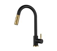 Modern Black Smart Touch Sensor Kitchen Faucet, High Arc Pull Down, Water-Saving, Easy Installation for Home & Commercial Use, Stylish Design.