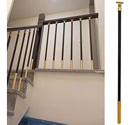 Modern Black Staircase Balusters Round Hollow Railing Spindles for Double Panel Decks & Gardens Pack of 10 80cm & 160cm Options Stylish Villa Decor