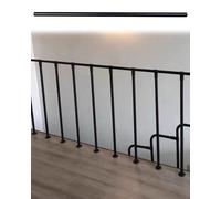 Modern Black Staircase ils with Connectors 18pcs Indoor Loft Balusters for Easy Installation Stylish Floor-Mounted Steps Perfect for Home Renovation