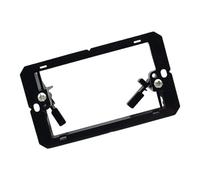 Modern Black Wall Mount Panel For Cables ABS Construction Dustproof Brush Cable Solution Brush Plate A/V Cable Plate