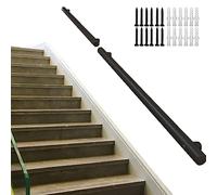 Modern Black Wall-Mounted il 80cm Stainless Steel Railing for Indoor & Outdoor Stairs Contemporary ils& Stylish Safety Solution Perfect for Home & Commercial Use