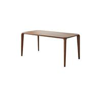 Modern Black Walnut Rectangular Dining Table - Simple Design for Kitchen, Outdoor, Restaurant, Hotel, Café - Versatile Coffee Table for Living Room
