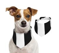Modern Black White Stripes Pattern,Pet Bib Scarf Cats Dog Bandana Dogs Towel Bib Adjustable Pet Scarf,L