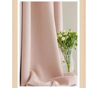Modern Blackout Curtains 2Piece Set 86x115CM Textured Pink Drapes with Branches Room Darkening Window Treatments for Bedroom Living Room Kids' Rooms