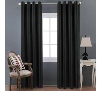 Modern Blackout Curtains with Grommets Thermal Insulated Window Drapes for Living Room & Bedroom 59"W x 228"H (Set of 2) Stylish & Energy Efficient