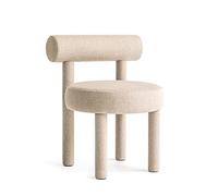 Modern Blue Dining Chair - Light Luxury Creative Dressing Stool for Home & Hotel Stylish Leisure Seating Simple Design Comfortable Upholstery