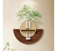 Modern Board Wall Art Decor, 3D Wall Sculpture, Double Layer Relief Decorative Painting, with Vase and Fake Plant, for Sofa Background Or Entryway Decor(30 * 22cm/11.8 * 8.7in)