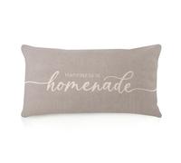Modern Body Pillow Case Cover with Zipper 12x20 Happiness Is Homemade Décor Long Backrest Cushion Pillow Protector Cover Inspirational Word Sayings Pillow Covers Protector for Living Room Bench Chair