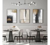 Modern Boho Decor Pictures Aesthetic Plant Images, Natural Landscape Beach, Abstract Art Wall Pictures Bohemian Poster Set, Without Frames (40 x 60 cm - 3 Pcs, Poster-15)