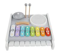 Modern Boho Xylophone 11.81x11.61x2.76 Inches | Boho Xylophone And Percussion Set Wooden Musical Toy For Children Boys Girls Creative Play And Learning Eco Friendly