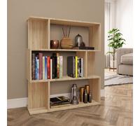 Modern Book Cabinet Display Shelf Room Divider Book Storage Rack Engineered Wood