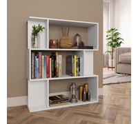 Modern Book Cabinet Display Shelf Room Divider Book Storage Rack Engineered Wood
