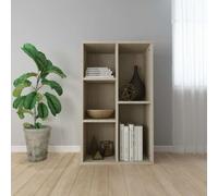 Modern Book Cabinet Display Sideboard Room Divider Book Rack Engineered Wood Uk