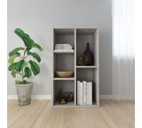 Modern Book Cabinet Display Sideboard Room Divider Book Rack Engineered Wood Uk