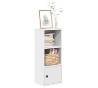 Modern Bookcase with Anta Multi-Functional White Chipboard Shelf Storage Unit for Books Magazines & Collectibles 31x24x77 cm Flexible Assembly