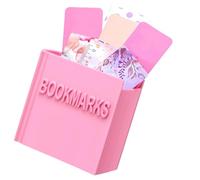 Modern Bookmark Organizer Decorative Bookmark Storage Box Office Desk Storage Container Book Organizer for Book Lovers