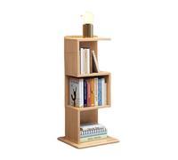 Modern Bookshelf, Solid Wood Multi-Tier Storage Bookcase, Free Combination Design, Corner Stand Display Case for Books and More