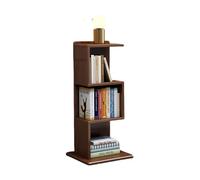 Modern Bookshelf, Solid Wood Multi-Tier Storage Bookcase, Free Combination Design, Corner Stand Display Case for Books and More